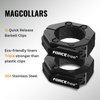 2" Olympic Barbell Clips (Pair) Quick Release Barbell Clamps with Anti-Slip TPR Grip for Secure Weightlifting & Powerlifting Durable Barbell Collars for Home Gym and Fitness Training (Black)