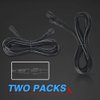 MICTUNING 10FT 5Pin Extension Wire Cable Cord for C1 C2 Q1 RGBW Series LED Rock Lights V1 Wheel Ring Lights (2 Pack)