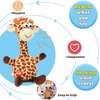 Hopearl Talking Giraffe Repeats What You Say Shaking Head Electric Interactive Animated Toy Speaking Plush Buddy Birthday Gifts for Toddlers, 9.5''