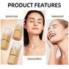 BEFIVECOK Liquid Concealer Makeup, Full Coverage Concealer, Cream Face Concealer with Cushion Applicator, Highly Pigmented, Natural-Looking, Long-lasting, Hydrating, Waterproof Concealer (#04 Ivory)