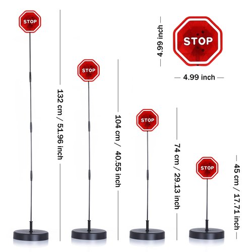 Amiss Flashing LED Stop Sign for Garage Parking Assist, Parking Stopper for Garage, Garage Car Stoppers Indicator, Parking Sensors for Vehicles, Bumper Guards Aid, Car Exterior Accessories (1-Pack)