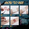 Halloween Wound Horror Fake Bloody Cuts Waterproof Temporary Tattoo Sticker, 20 pcs Body Realistic Face Scar Scab Stitches Halloween Makeup Kit, Fake Cuts for Halloween Masquerade Prank Makeup Props
