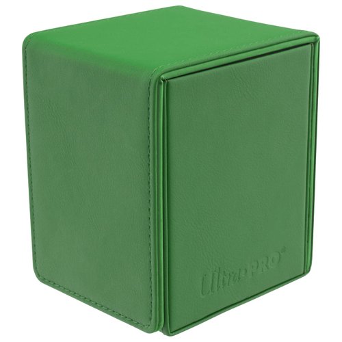 Ultra Pro - Vivid Alcove Flip Card Deck Box (Green) - Stores & Protects Up To 100 Standard Size Collectible Cards, Baseball, Gaming, Sports or Any Standard Size Cards In Collections
