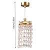 LUOZZY Dollhouse Chandelier Lights Hanging Lamp Miniature Chandeliers for Dollhouse Crystal Chandelier Led Dollhouse Lighting (Gold)