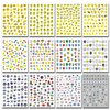 IDDFEVE 12 Sheets Abstract Smiling Face & Evil Eye Nail Art Stickers, 3D Funny Nail Decals Self-Adhesive Designs