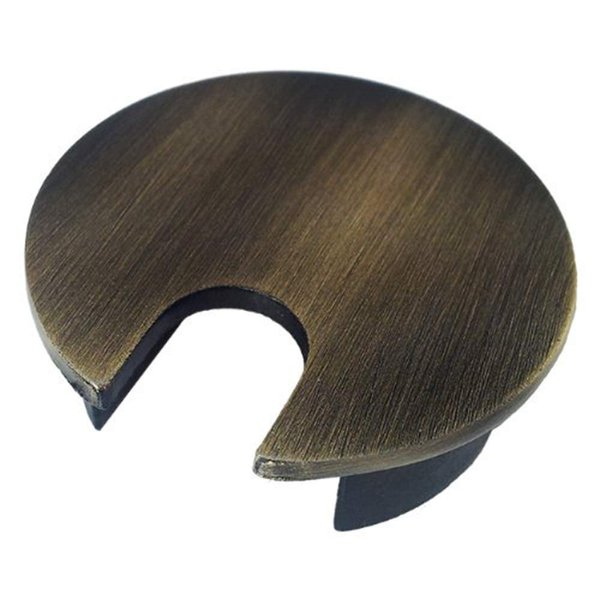 Electriduct 2.5" Metal Desk Grommet 62.5mm Cable Hole Cover Wire Cord Organizer | Brushed Bronze