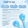 Facial Ice Globes Cryo Stick, Upgraded Ice Globes with Anti-Slip Handle for Face, Neck and Eye, Skin Care Tool to Tighten Skin Anti-Aging Reduce Fine Line Wrinkle, Elegant Cooling Ball Facial Massager