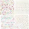 4 sheets Colorful Gem Stickers Rhinestones Adhesive Backed Crystal Stickers for Crafts Acrylic Rhinestones for Kids' DIY Craft Projects