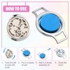 2 Pcs Essential Oil Diffuser Bracelet Aromatherapy Locket with 6 Replacement Leather Bands and 18 Pcs Random Color Washable Refill Pads Christmas Gift for Women Men Friends