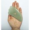 Set of 2 Gua Sha Facial Massagers of Jade Stone, Excellent massage and Skincare Tool