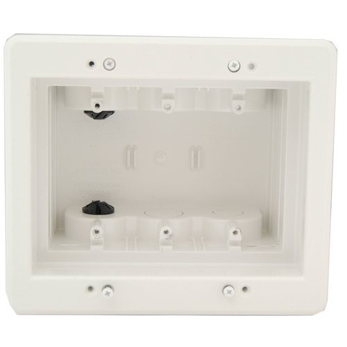 Arlington Industries DVFR3W-1 Wall Plate, 3 Gang, White