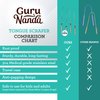 GuruNanda Tongue Scraper, Stainless Steel for Oral Hygiene, Bad Breath Treatment, Medical Grade 100% Cleaner with Travel Case Adults & Kids, Silver, 2 Count (Pack of 1) U Shaped