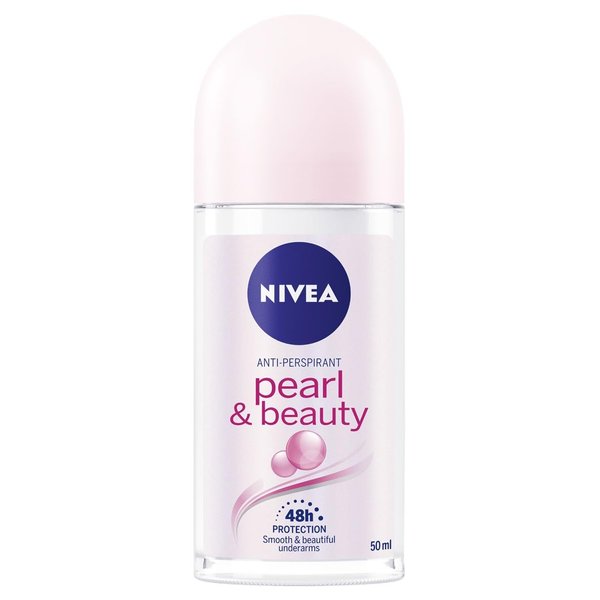 Nivea Pearl & Beauty Roll-On Deodorant 50 ml (Pack of 3)