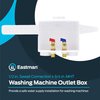 Eastman 60243 Dual Washing Machine Outlet Box, 1/2 in. Sweat, White