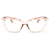 FEISEDY Crystal Cat Eye Reading Glasses Blue Light Blocking Reader Anti Eyestrain Glasses B2596 Champagne 1.00x