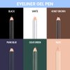 Kaely 6 Colors Pencil Eyeliner Set,Smooth Eye Liner Waterproof Smudge Proof,Sharpenable Multi-Use Gel Eyeliner Pencil Pen,Creates Natural Eye Makeup,delineador de ojos contra el agua