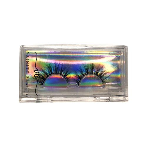 Vainity Beauty Doll Baby 3D Mink Lashes - Midnight Mink Wispy Lashes for Women, Reusable 25mm, Black