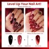 Beetles Cat Eye Gel Nail Polish Set 6 Colors, Glitter Red Shiny Brown Burgundy Purple Blue Green Magnetic Effect Sparkle Stunning Nail Gel Polish Gifts for Women, 2024 Limited Colors