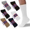 Diamond Star Diabetic Socks, Non-Binding Circulatory Cushion Cotton Crew Diabetic Socks for Men Women