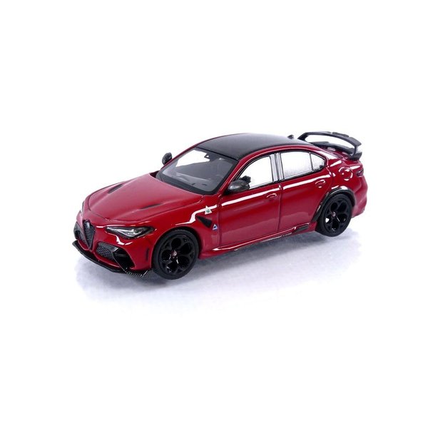 BBR Giulia GTAm Rosso GTA Red with Carbon Top 1/64 Diecast Model Car BBRDIE6406