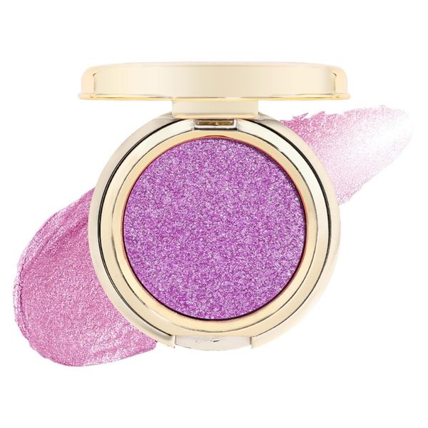 AMY'S DIARY Single Shiny Shimmer Eyeshadow, Highly Pigmented Intense Color - Highlighter, Shimmery/Illuminating Finish, Highly Purified, Safe Pink Eyeshadow for Sensitive Eyes (Pink)