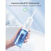 Water Dental Flosser Professional 320ML Tank Cordless Oral Irrigator - Portable and Rechargeable IPX7 Waterproof 4 Modes Water Flossing with Cleanable Water Tank for Home and Travel