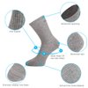 Toes&Feet Men's 3-Pack Black Anti Odor Resist Anti-Sweat Thin Cotton Crew Sports Socks, Size 6-12