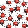 TOYANDONA 25 Pieces Mini Ladybug Figurine Realistic Fake Ladybug Toy Garden Decoration Halloween Prank Props Party Favors for Kids