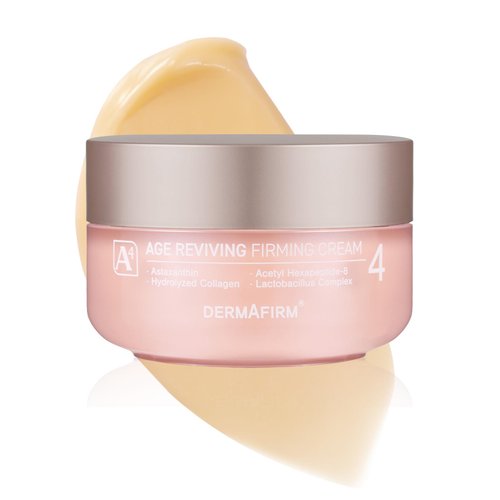 DERMAFIRM Age Reviving Firming Cream Facial Moisturizer A4 | Hydrating Face Moisturizer for Pore Firming & Skin Elasticity w/Collagen, Astasome & Peptide | No Animal Trials No Paraben 1.69 fl oz