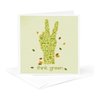 3dRose Greeting Cards - Earth Day Eco-Friendly Environmental Peace Hand Think Green - 6 Pack - Floral and Nature Designs