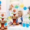 Nuenen Basketball Theme Party Cupcake Stand Decorations, 3 Tier Sports Theme Party Cupcake Tower Baseball Basketball Birthday Party Table Decorations for Baseball Basketball Sports(Basketball)