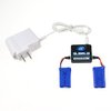 NC White Color 110V AC Charger & Charger Box with INDICATING Light & 2PCS 25C 3.7V 380MAH Blue Batteries for F180 F180C F180 Plus M61X, M62R M62 RC Quadcopter