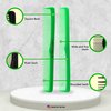 Allegro Combs 400 Barber Comb Hair Cutting Combs Pocket Combs Combs for Hair Stylist Comb Set Styling Comb 6 Pcs. (Neon Green)