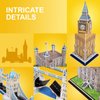 TOY Life 3D Puzzles for Adults and Kids UK - Educational Puzzles - Architectural Puzzles for Adults - Model Building Kits - 3D Model Set Big Ben, London Bridge, Tower of London for Kids Ages 8-10-12