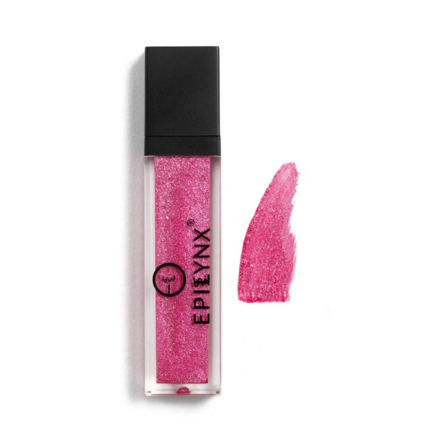 EPILYNX by Dr. Liia Vegan Glitter & Matte Liquid Lip Gloss - Moisturizing Formula for Hydration & Long Lasting Wear - Cruelty Free, Paraben Free, Gluten Free - Sweet Tooth Fuchsia Pink