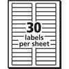 Avery 5029 Glossy Clear File Folder Labels, 1/3 Cut, 2/3 x 3-7/16, 450/Pack