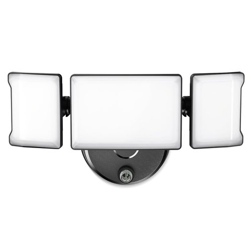 Olafus 60W Flood Lights Dusk to Dawn Outdoor Lighting, IP65 Waterproof LED Security Light with Photocell, 6000LM Dusk Dawn Outside Light, 6500K Black Exterior Floodlight for Yard Garden Porch Backyard