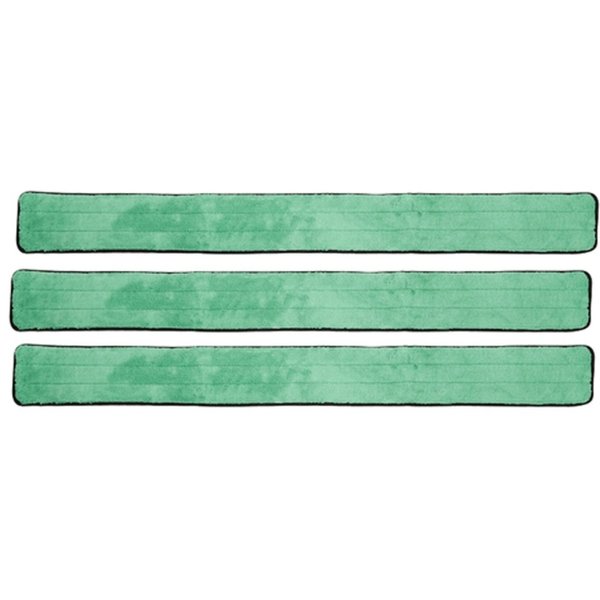 Real Clean 48 inch Microfiber Dry Dusting Mop Pad for Flat Mop Frames (Pack of 3)