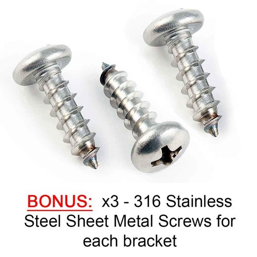 Gas Spring Mounting Bracket 10mm Ball Stud Strut Prop (2 Pairs - 10 Millimeter)