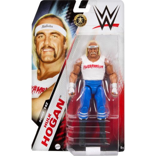 Mattel WWE Action Figure, Series #142 Hulk Hogan 6-inch Collectible with 10 Articulation Points & Life-Like Look