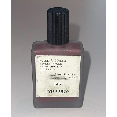 Typology Tinted Lip Oil - Shade 5 Plum Purple & Complimentary Sheet Masque