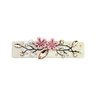 Faship Premium Rhinestone Crystal Beige Cellulose Acetate Rose Floral Art Deco Hair Claws Clips