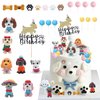 33 PCS Dog Birthday Cake Topper Dog Party Decoration Puppy Birthday Theme Party Supplies Puppy Cake Decoration Dog Cake Topper
