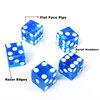 Casino Dice Game AAA Grade 19mm Pro Vegas Casino Style Craps Dice Set of 5 with Razor Sharp Edges & Matching Serialized Numbers for RPG, Dice Stacking, Yahtzee Dice Games