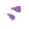 yueton Pack of 10 Reusable Toenail Nail Art Soak Off Cap Clip UV Gel Polish Remover Tool (Purple)