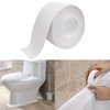 Caulk Tape, White Bathroom Corner Caulking Tape, Waterproof Self-Adhesive Sealing Tape Used for Kitchen Sink,Toilet, Bathroom Bathtub, Tub Floor Wall Edge Protector Strip 1.5" x 10.5Ft PVC