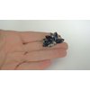 Generic Small blue or clear rhinestone flower alligator hair clip for fine thin hair (Primary color: Blue)