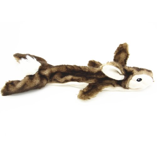 HUMMINGBIRD Plush No-Stuffing Dog Toy Squeak Toy (Dark Skunk)