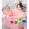 MURRI&MURRDI 4 Pcs Bath Loofah for Kids Bath Sponge, Lovely Animal Body Scrubber Kids Toddler Body Loofah Cute Cartoon Kids Bath Pouf Mesh Loofah Sponge for Children Shower 55g (4 Cartoon B)