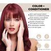 Luxecolors Depositing Hair Dye Conditioner, Semi Permanent Reflesh Hair Color Conditioner, Non-foaming Hair Coloring, Cruelty-free 5.28 fl.oz, Merlot